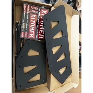 Xitomer Matte Black Motorcycle Side Panel Luggage Rack Plates Upgrade Kit New